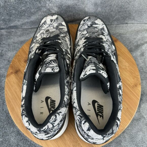 Nike Mens Air Max 1 GPX 684174-001 Black Gray Floral Sneakers Shoes Size 12 - Picture 6 of 9